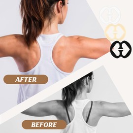 YYCLIPY 9 Pcs Bra Strap Clips,Racer Back Bra Clip,Elastic Bra Straps,Holder Bra Clips,Soft And Comfortable Elastic Fits All Cup Sizes,Non-Slip,Adjustable and Concealing(Black+White+Nude)