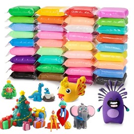 Air Dry Clay,Modelling Clay for Kids,36 Colours Play Clay Air Dry Modeling Kit – Gentle, Colorful Polymer Clay Collection with Tools for Children's Innovative Play & Artistic Endeavors