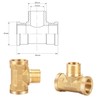 Nutmanel Brass T-piece 1/2 inch, brass T-piece, female thread/female thread,