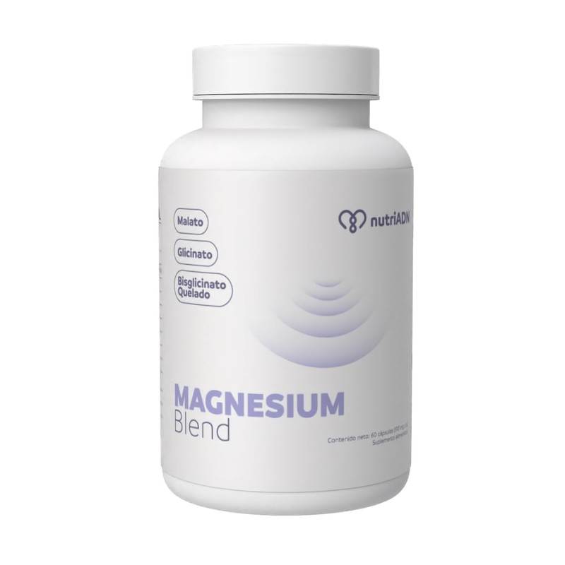 NutriADN Magnesium Blend |Magnesio Complex| Magnesio Quelado (Bisglicinato 100 MG,