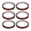 6pcs Heat Resistant Tape Residue Free Polyimide Sublimation Thermal Tape