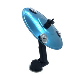 TUOREN Car Drum Crash Cymbal, 8.9inch Diameter Suction Cup Style Drum Cymbal Holder with Jingle Bells for Drummers to Make Your Driving More Fun