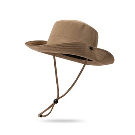 Clakllie Fashion Bucket Hat Summer Sun Hat Snap Wide Brim Caps Waterproof Hunting Safari Cap with Adjustable Chin Strap
