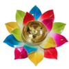 Brass Oil Lamp Akhand Diya Indian Oil Lamp Diwali Decoration Puja Lamp Akhand Lotus Diya Multicoloured (1)