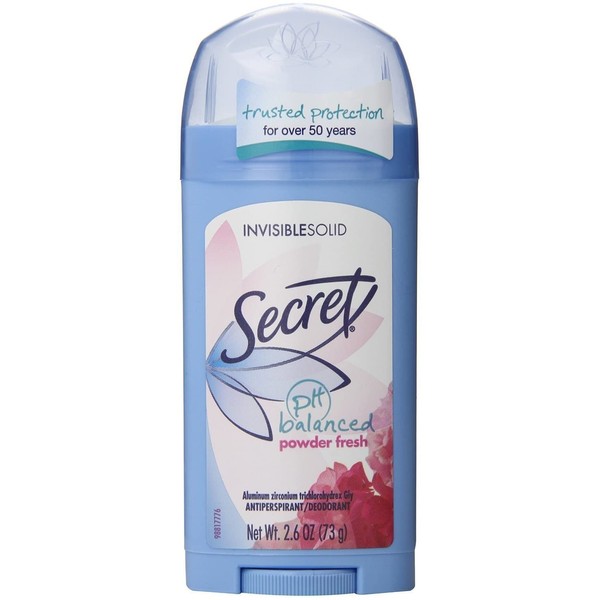 Secret Invisible Solid Powder Fresh Scent Antiperspirant & Deodorant 2.6 Oz (1)