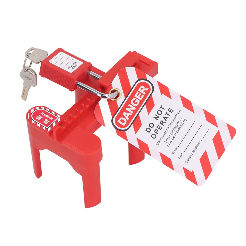 3PCS Set Ball Valve Lockout DN50‑DN100 PP Adjustable Ball Valve