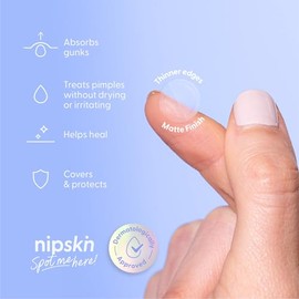 NIPSKIN - Spot Me Here Parches Hidrocoloides Coreanos Invisibles para Granitos - Absorben Impurezas, Alivian y Protegen - Hechos con Corteza de Sauce 