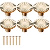 aieieii 6 Pcs Gold Drawer Knobs, Gold Knobs for Drawers