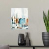 CANVAS ON DEMAND City Colors II Wall Decal, Skyline Artwork