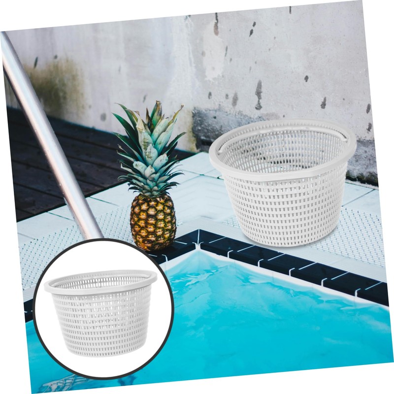 Mipcase Swimming Pool Filter Basket Plastic Skimmer Basket for Easy
