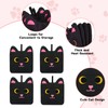 NIGOWAYS 4PCS Black Potholders - Pot Holders for Kitchen,Cute Cat