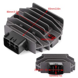 OUKENS Rectifier, 2.6 x 3.2 in SH640D-12 Voltage Regulator Suitable for YFM400 Kodiak 2X4/4X4 YFM250