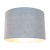 Contemporary and Sleek 12 Inch Light Blue Slate Textured Linen