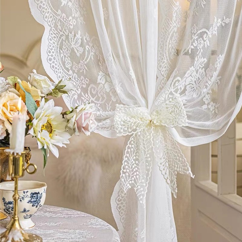 Uoocg Curtain Tie Backs Bow White Curtain Straps Adjustable Curtain