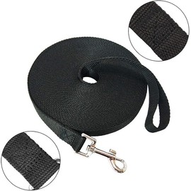 Nylon Training Dog Leash for Small Medium Large Dogs, 15ft 20ft 30ft 50ft 100ft Long Leash Dog/Puppy Lead for Obedience Recall Training, Camping