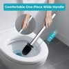 Sineng Silicone Toilet Brush and Holder Set, Stainless Steel Toilet
