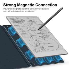 Xuanbeier Magnetic Case Compatible with Remarkable Paper Pro 11.8 Inch Digital Paper Magnetic with Auto Sleep/Wake Ultra Slim Book Folio Cover,Darkblue