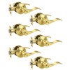 KNOBWELL 6 Pack Door Knob Interior Privacy Handle for Bed