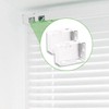 Xiciki 2PCS Venetian Blind Brackets,Vertical Blind Brackets, Square Headrail Track