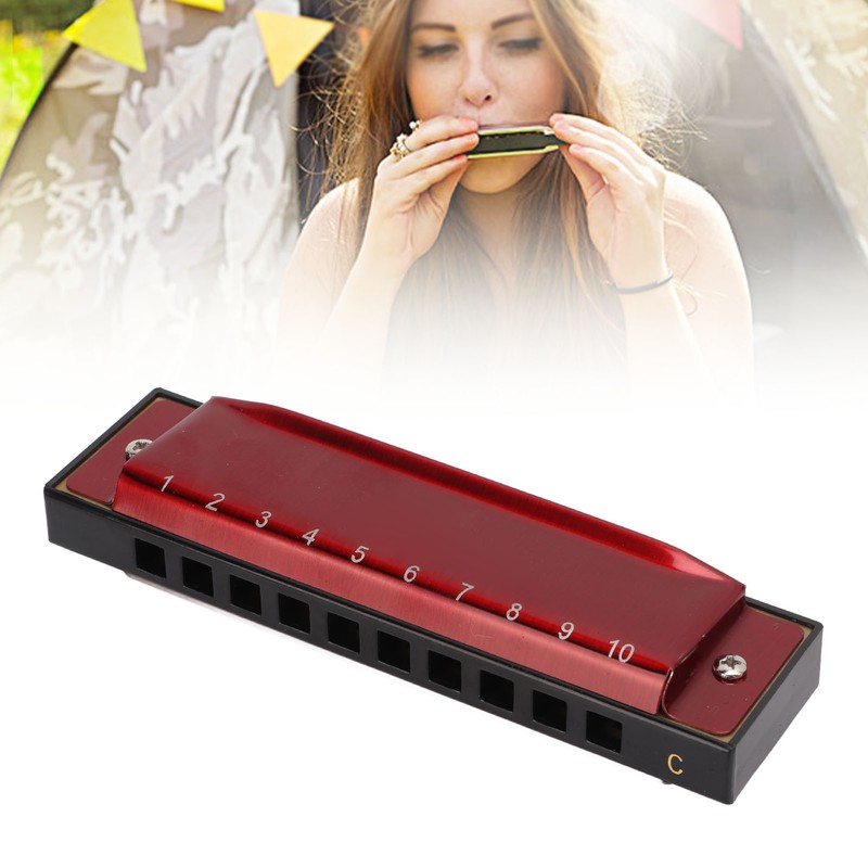 Harmonica C Key 10 Holes Diatonic Scale Mouth Organ Musical