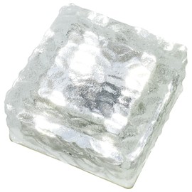 Garden Master WLL-1027WH LED Solar Light, 3.9 inches (10 cm) Square, White Color, 1 Automatic Switch, Solar Panel, Dustproof and Waterproof Performance: IP66 Waterproof, Garden Light, Guide Light,