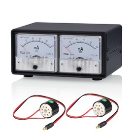 Nobsound 8-Pin Dual Bias Current Probes Tester Meter for EL34 KT88 6L6 6V6 6550 Vacuum Tube Amp Amplifier (2*Meter + 2*CT1-C, Cathode Current PRO Version)