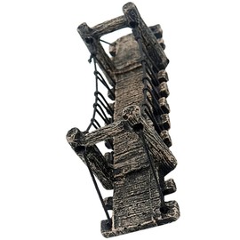 BESPORTBLE Aquarium Bridge Ornament Vivid Resin Decor for Fish Tank and Climbing Pet Boxes Unique Underwater Landscape Accessory