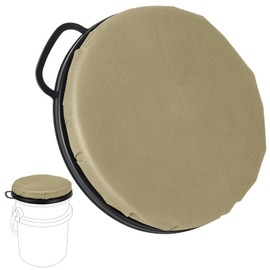 Wizcave 5 Gallon Bucket Seat for YETI Buckets Only, 360-Degree Swivel Bucket Lid Seats for YETI 5 Gallon Bucket, Seat Cushion for Fishing, Hunting, Car Washing,Baseball Training,Tool Organizer
