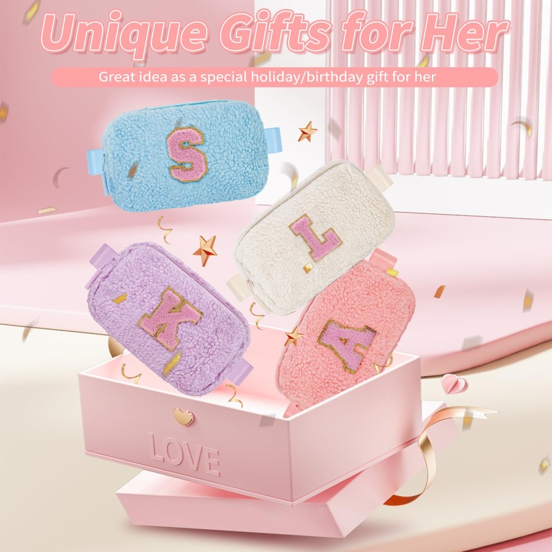 Uygafly - Bolsa de cinturón con iniciales, Melocotón, K