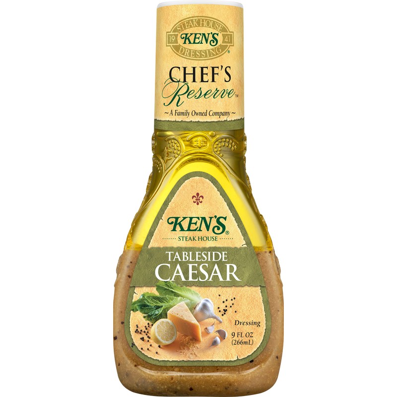 Ken's Steak House Chef's Reserve Tableside Caesar Dressing 9 Ounce