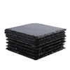 8pcs Square Black Slate Stone Coasters for Drink Bar Kitchen