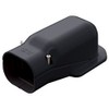 Inaba Denko Pipe Fitting Cover Wall Corner Wall Outlet Black