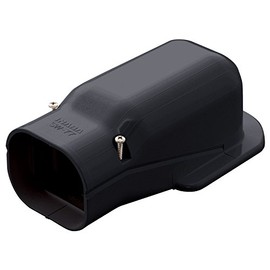 Inaba Denko Pipe Fitting Cover Wall Corner Wall Outlet Black SW-77-K