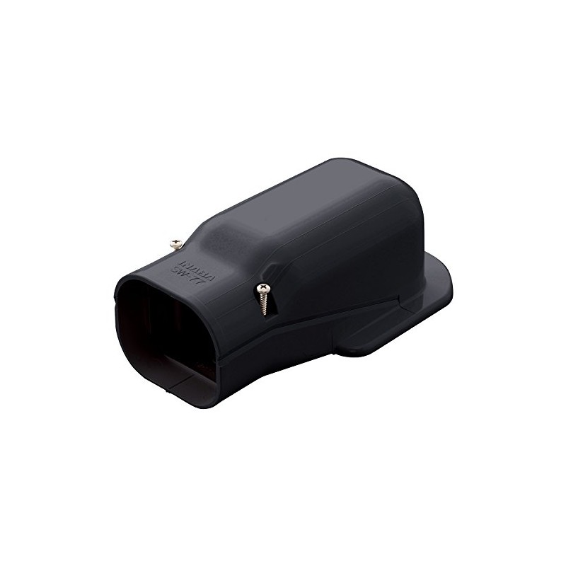 Inaba Denko Pipe Fitting Cover Wall Corner Wall Outlet Black