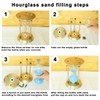 Empty Hourglass Fillable, Large Antique DIY Sand Timer Set With