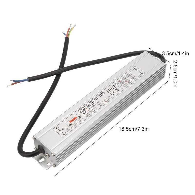 Garosa LED Power Supply Driver 100-264V to 24V 60W 2.5A