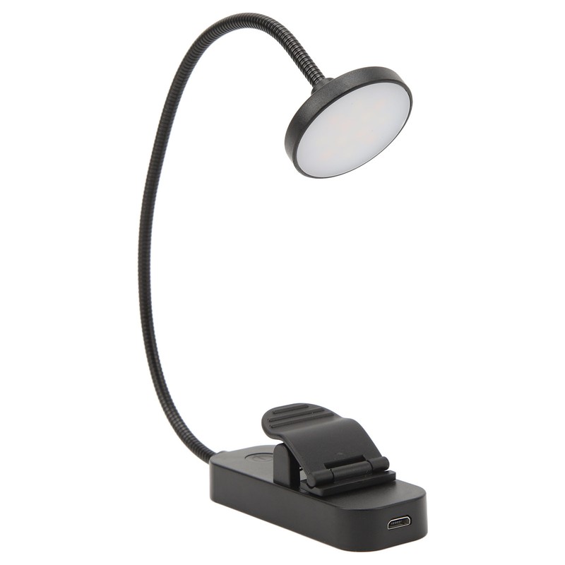 LED Book Light 3 Color Temperature Stepless Dimming USB Rechargeable