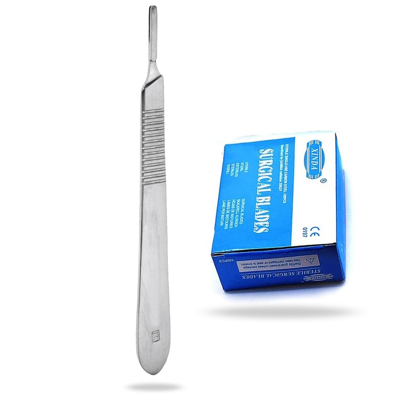 PRECISE CANADA: 100 Scalpel Blades #10 and Includes ONE Handle