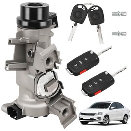 RAMATA 1K0905851B Ignition Lock Cylinder with Key, Starter Ignition Switch Fit for 2012-2019 Passat, 2006 2007 2008 2009 2010 2011 2012 2014 2015 2016 2017 2018 Vw Jetta, Rabbit, Eos 1k0905851