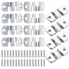 16 Pcs Flush Mount Brackets, Interlocking Photo Frame Hooks Brackets,