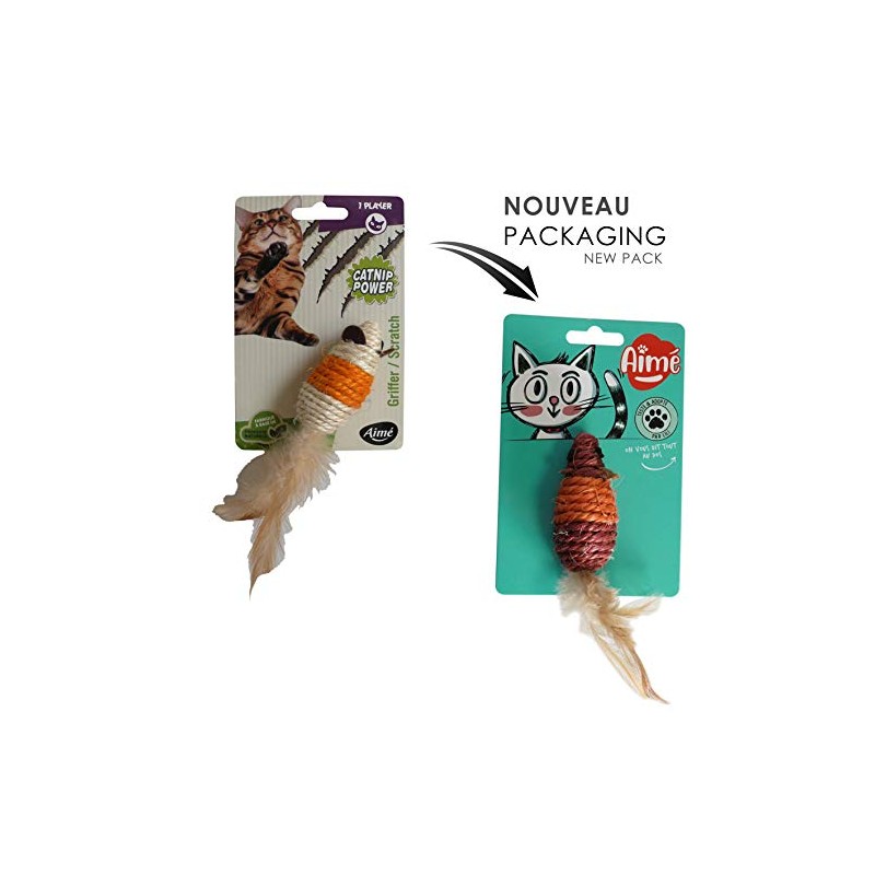 Aime Sisal Mouse Cat Toy