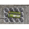 SE 12-Piece Set of Clear Round Plastic Storage Containers with