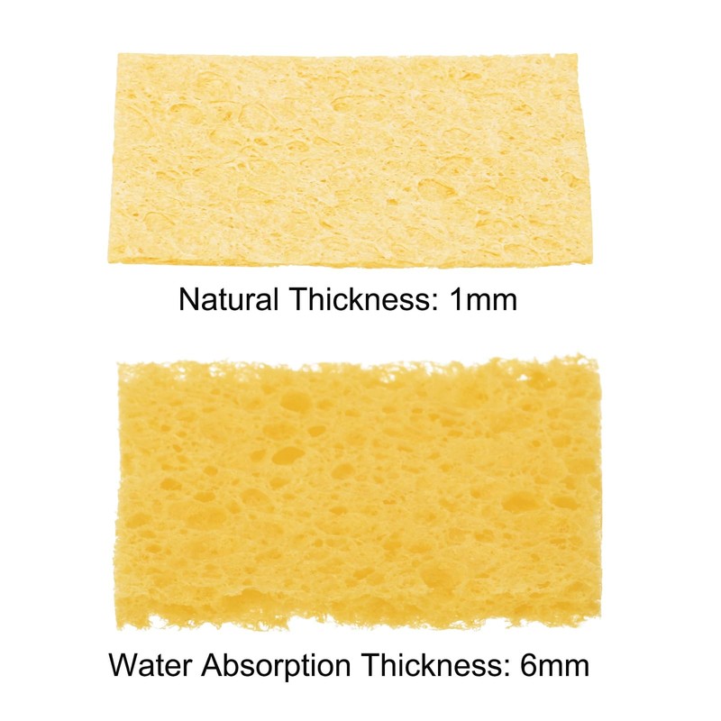 sourcing map 40PCS Soldering Sponge 50 x 35mm Rectangle Deep