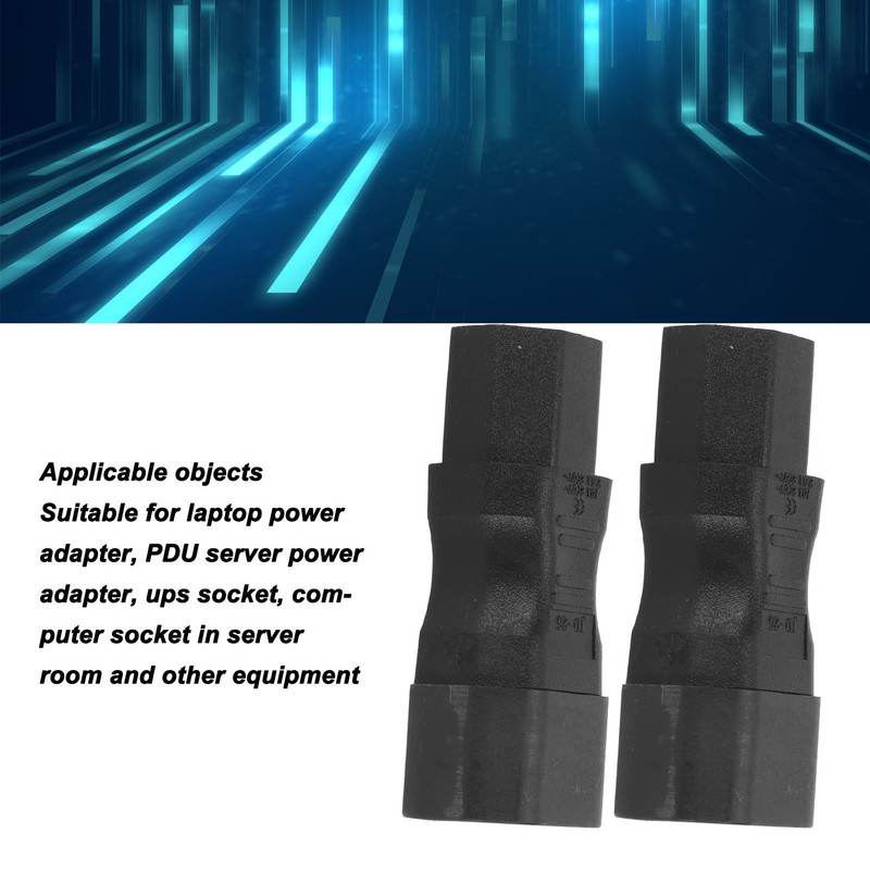 4Pcs IEC320 C14 to IEC320 C15 Power Adapter IEC320 C14