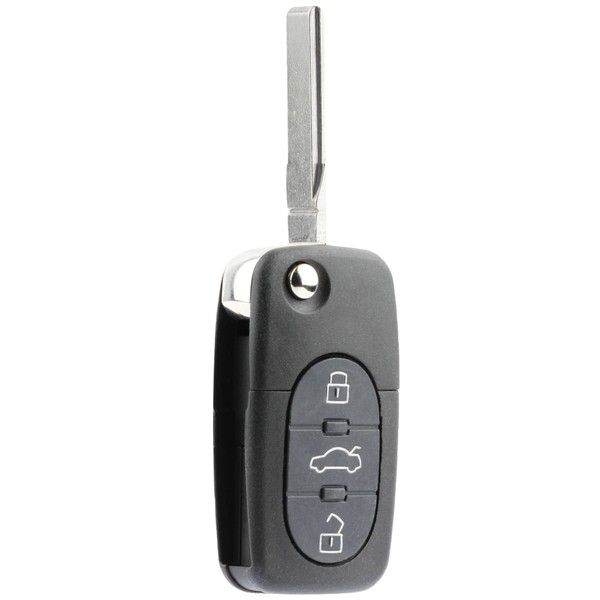 Replacement Keyless Entry Remote Flip Key Fob fits 1998 1999 2000 2001 VW Beetle, Golf, Jetta, Passat (HLO1J0959753F)