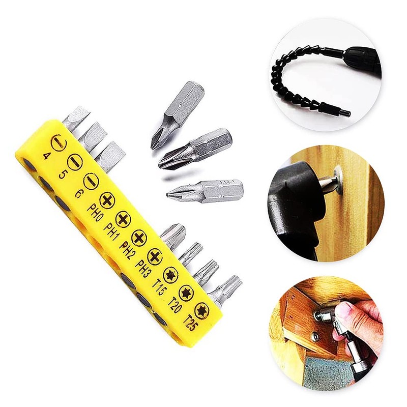 Mini Screwdriver Set 10 PCS With Wrench Pocket Screwdriver Bit