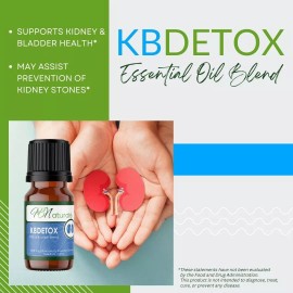 HB Naturals Organic Kidneys and Bladder Detoxification Essential Oil Blend | Non-GMO | Vegan