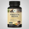 Pimienta Negra + Curcumina Suplemento Alimenticio 120 Caps Sin Sabor