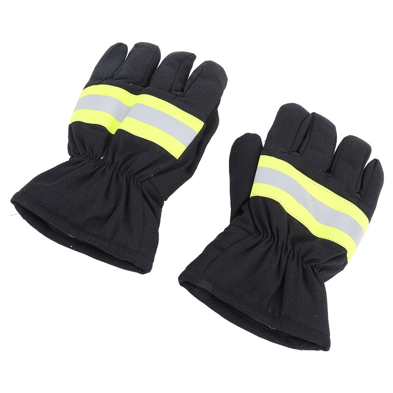 Firefighter Gloves Flame Resistant Soft Comfortable 27cm Length Safety Working