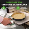 NutriChef 2 Round Tart Pans | 9 Inch Carbon Steel
